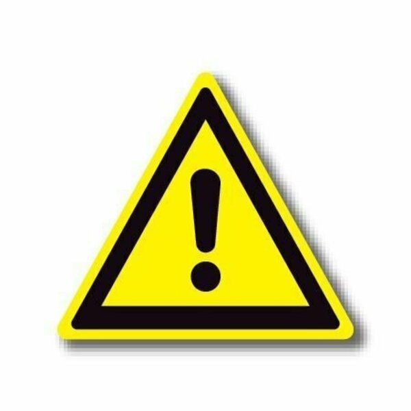 Ergomat 20in TRIANGLE SIGNS - Danger DSV-SIGN 400 #1281 -UEN